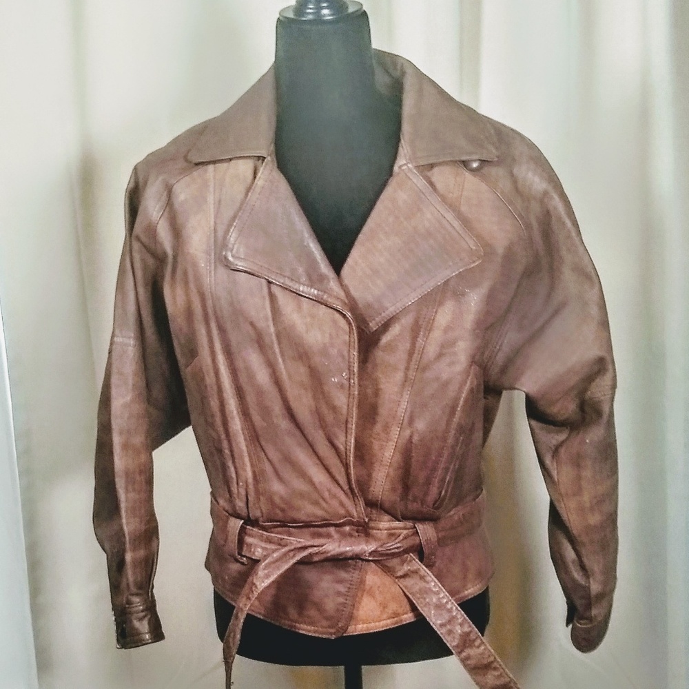 Vintage leather jacket!